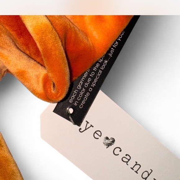 Eye Candy Soft & Cozy Tie-Dye Hoodie Sweater - Orange and Brown - Picture 3 of 4